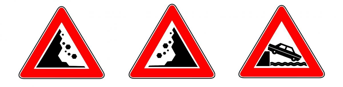 Pericolo Caduta Massi Da Sinistra